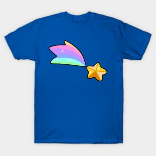 Golden Rainbow Shooting Star T-Shirt